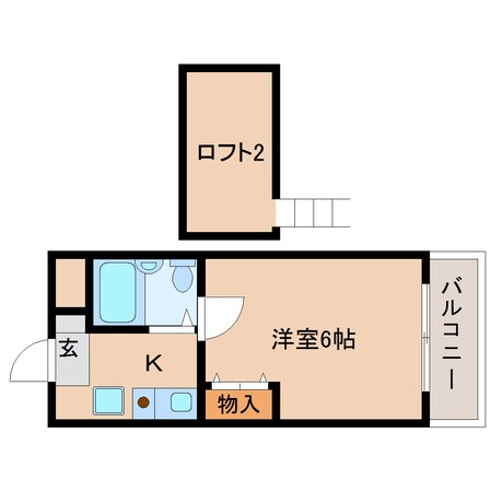 生駒駅 徒歩8分 1階の物件間取画像